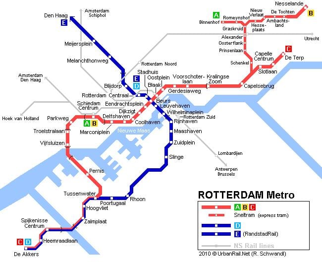 ter Rotterdam tramvaj hartë